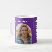 Mug Diplôme de photo violet (Devant gauche)