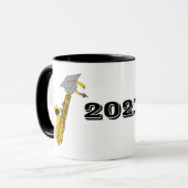 Mug Diplôme de saxophone (Devant gauche)