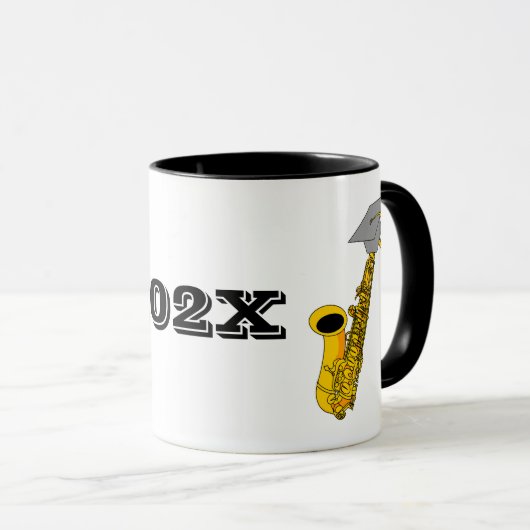 Mug Diplôme de saxophone (Devant droit)