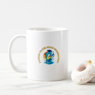Mug Diplômé de sciences marines Dauphin drôle