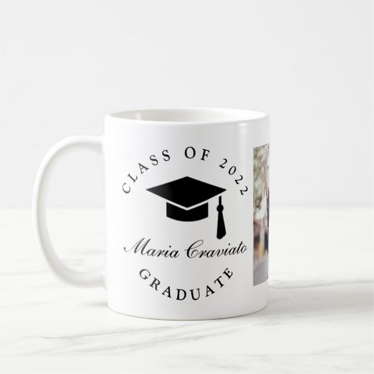 Mug Diplôme de style classique avec image (Gauche)