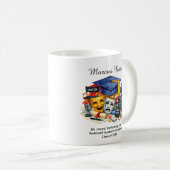 Mug 🎓Diplômé des Arts du Spectacle Nom et Diplôme Per (Devant droit)
