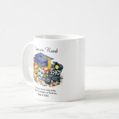 Mug 🎓Diplômé des Arts du Spectacle Nom et Diplôme Per (Devant gauche)