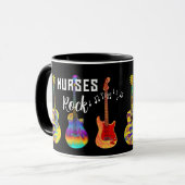 Mug Diplôme des infirmières rock (Devant gauche)