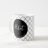 Mug Diplôme d'études de pilotage sur mesure élégant (Devant gauche)
