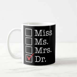 Mug Diplôme d'études Médicales Mlle Mme Mme Dr Doct