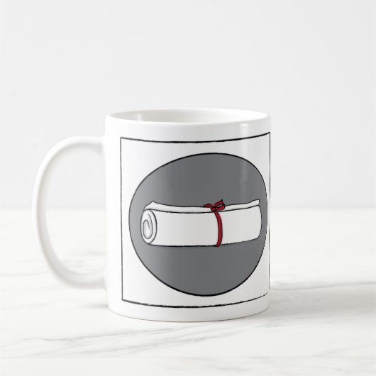 Mug Diplôme d'études supérieures Classique café blanc  (Gauche)