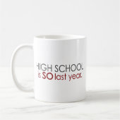 Mug Diplômé drôle de lycée (Gauche)