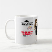 Mug Diplôme en caricature Cadeau Femme Brunette - Degr (Gauche)