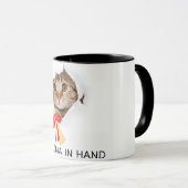 Mug Diplôme en Cat de fin d'année mou à main (Devant droit)