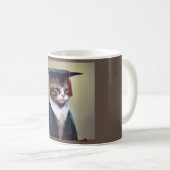 Mug Diplômé en chat (Devant droit)