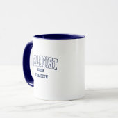 Mug Diplômé en géologie avec nom (Devant gauche)