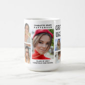 Mug Diplômé en multi-photo de script moderne (Centre)