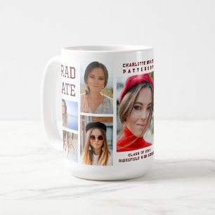 Mug Diplômé en multi-photo de script moderne