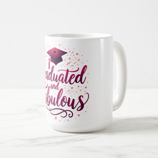 Mug Diplômé et fabuleux (Devant droit)