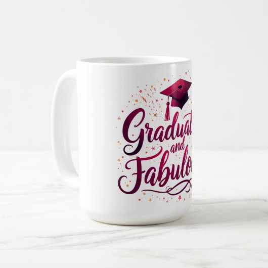Mug Diplômé et fabuleux (Devant gauche)