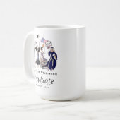 Mug Diplômé Fun Élégant Casquette Lancée Promotion 202 (Devant gauche)