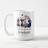 Mug Diplômé Fun Élégant Casquette Lancée Promotion 202 (Gauche)