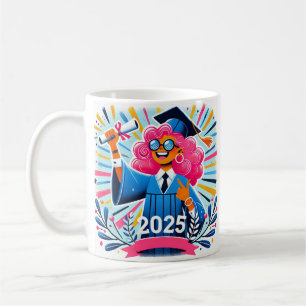 Mug Diplômé Joyeux de 2025 Célèbrant la Réussite