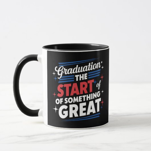 Mug Diplôme Le début de quelque chose de grand (Gauche)