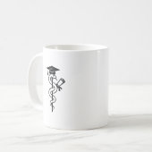 Mug Diplôme Médical Serpent Drôle (Devant gauche)