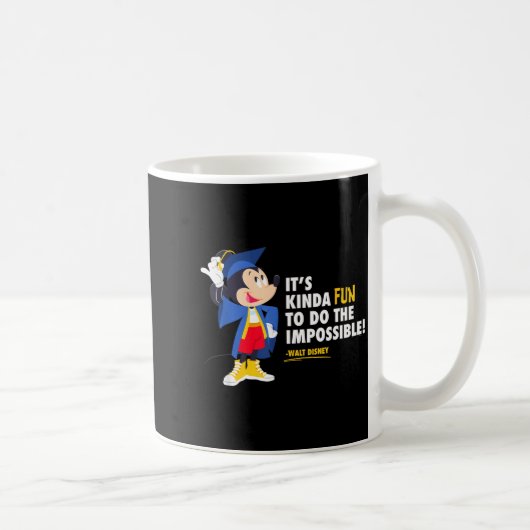 Mug diplômé Mickey mouse fait l'impossible (Droite)