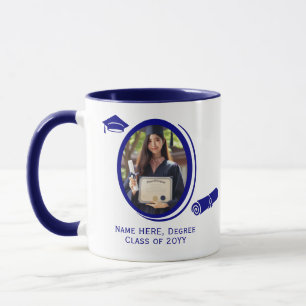 Mug Diplôme moderne 2-Photo & Diplôme d'études supérie