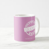 Mug Diplômé moderne Fille Rose (Devant droit)