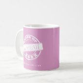 Mug Diplômé moderne Fille Rose (Devant gauche)