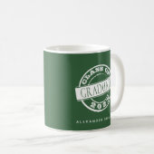 Mug Diplômé moderne simple vert (Devant droit)