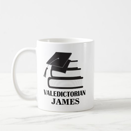 Mug Diplôme personnalisé de cadeau de Valedictorian (Gauche)