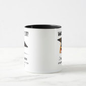 Mug Diplômé Personnalisé Maîtrisé Graduation (Centre)