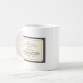 Mug Diplôme personnalisé traditionnel Charbon (Devant gauche)