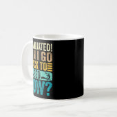 Mug Diplômé peut retourner se coucher école drôle (Devant gauche)