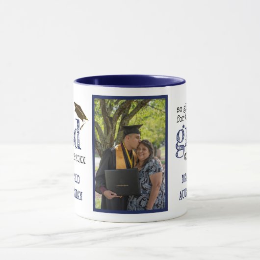 Mug Diplôme photo rustique (Centre)