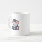 Mug Diplômé Programmeur Kawaii Souris Drôle (Devant gauche)
