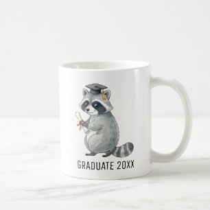 Mug Diplômé Raton Laveur Personnalisé