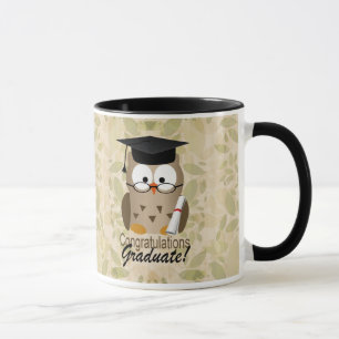 Mug Diplômé sage mignon de hibou