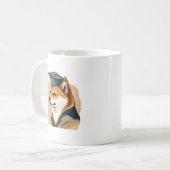 Mug diplômé Shiba Inu (Devant gauche)