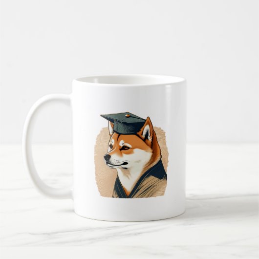 Mug diplômé Shiba Inu (Gauche)