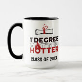 Mug Diplômé Un Degré Plus Chaud (Gauche)