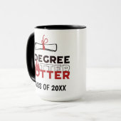 Mug Diplômé Un Degré Plus Chaud (Devant gauche)