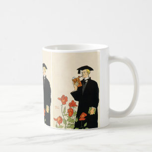 Mug Diplômé Vintage, Diplômé lisant un livre