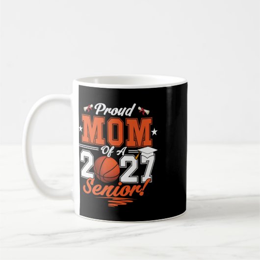 Mug Diplômée 2026 Maman fière d'un terminale de basket (Gauche)
