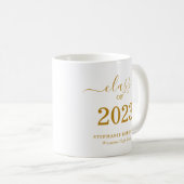 Mug Diplômés de 2023 écriture dorée moderne Cérémonie (Devant droit)