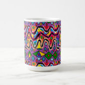 Mug Dippy Hippy style de peinture rétro (Centre)