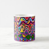 Mug Dippy Hippy style de peinture rétro (Centre)