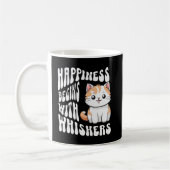 Mug Dire de chat noir mignon drôle (Gauche)