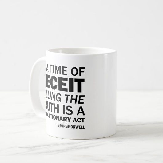 Mug Dire la vérité est un acte révolutionnaire (Devant gauche)