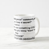 Mug "DIRE NON !" et PARTIR ! (Devant droit)